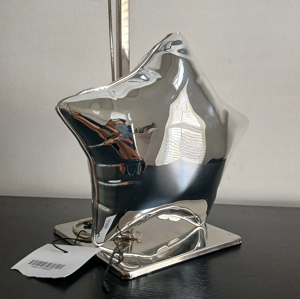 NWT Zara METALLIC SILVER BALLOON STAR SHAPED BOX CLUTCH crossbody PURSE NEW - Picture 6 of 16